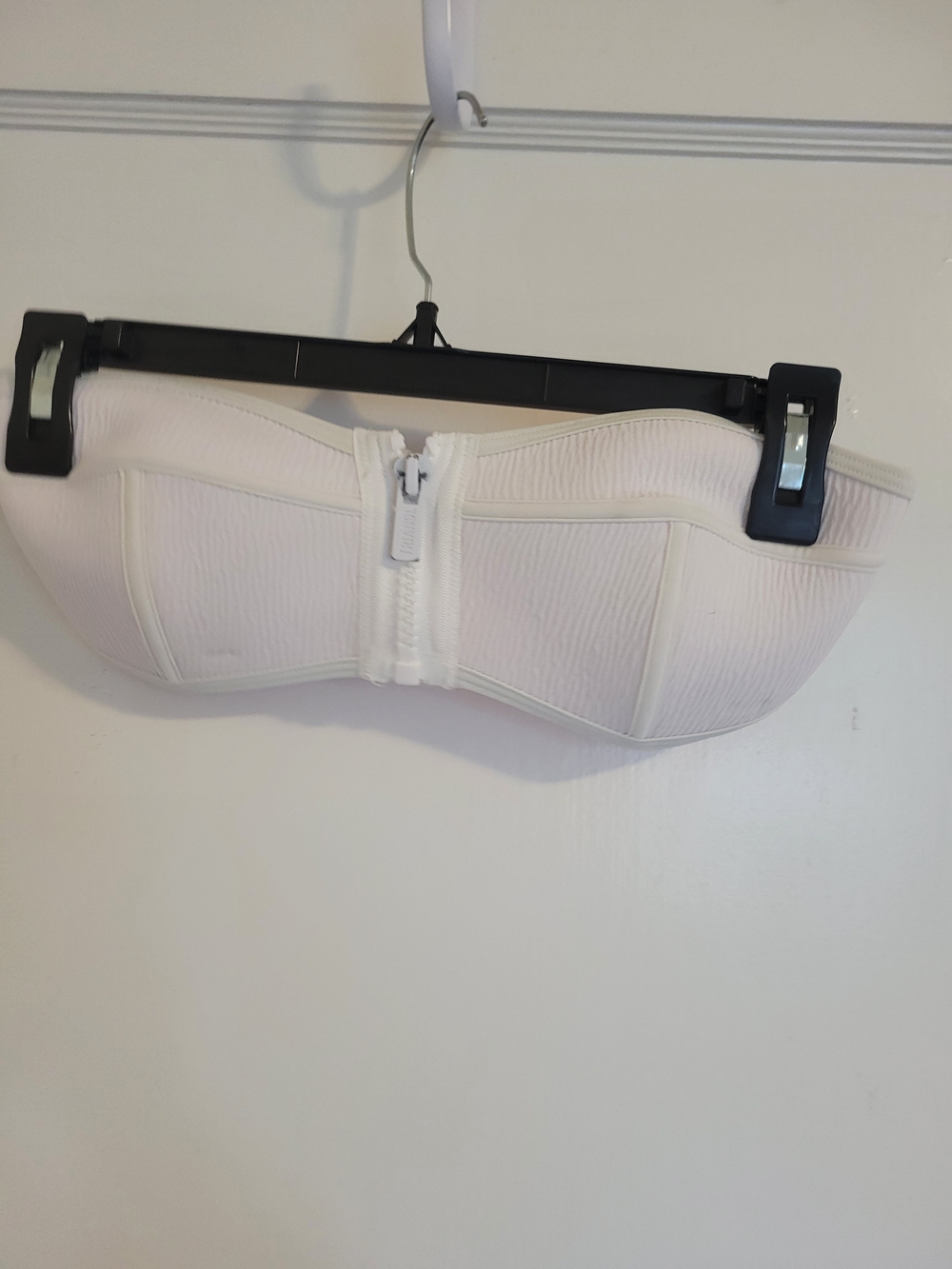 Triangl White Bikini Tube Swim top Size Small +